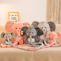 30/40/55CM Soft Down Cotton Stuffed Plush Toy with Long Nose Height Ruler Function for Children