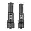 30W LED Flashlight White Light Long Range Strong Light Outdoor Zoom Tactical Lantern Long Shot Torch