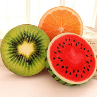 3D Creative Plush Foam Squishy Fruit Pillow Back Cushion Office Chair Sofa Bed Decor