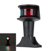 4 Inch 99.4mm 12V Pactrade Marine Boat Fixed Base LED Navigation Lights Dual Color Green Red Stern Anchor Lamp