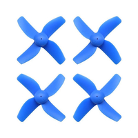 4 Pairs HB31 31mm 4-blade Propeller 1.0mm Mounting Hole for RC Drone 0603 Brushless Motor