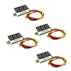 4 PCS 805 Micro 0.36 Inch Digital Battery Voltmeter DC 0V-100V Three Wires 3 Digit Voltage Panel Meter LED Display for R