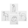 40*50CM Picasso Poster Hanging Print Canvas Abstract Frameless Wall Art Paintings