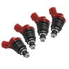 4Pcs 1000cc Side Feed Fuel Injectors Engine For NISSAN SR20 DET S13 S14 S15 E85 500HP