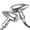 4pcs 10mm Motorcycle Bullet Turn Signal Indicator Light For Harley Davidson Cruiser Chopper Chrome