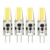 4PCS Mini G4 2W Pure White COB LED Bulb for Chandelier Light Replace Halogen Lamp DC/AC12V