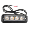 4W LED Strobe Flash Light Side Marker Emergency Beacon Warning Lamp Yellow 12V-24V for Car Truck