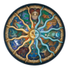 500 Pieces Zodiac Famous Painting Jigsaw Puzzle Toy Decompression Educational Indoor Toys