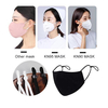 50/100pcs DIY Elastic Band Ear Rope Knitting Band with Adjustable Button Sewing