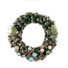 50cm White Pine Cones Christmas Wreath Colored Balls Christmas Flower Cane Christmas Tree Ornaments Green Tree Cane Tins