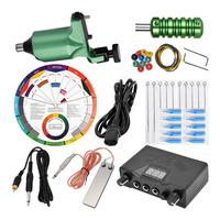 50Pcs Complete Tattoo Kit Professional Rotary Tattoo Machine