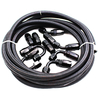 5M AN8 Nylon Stainless Steel Braided Fuel 0°/45°/90°/180° Hose End Fuel Adapter Kit Oil