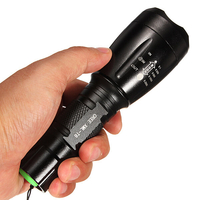 5Modes 1600Lumen T6 Zoomable Rechargeable LED Flashlight 18650 Ultra Bright Tactical Flashlight