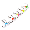 5pic/set 12 1.3cm 5 Colors Treble Hooks Winter Ice Fishing Strong Sharp Fishing Hook