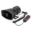60W 5 Sound Loud Car Warning Alarm Police Fire Siren Horn PA Speaker MIC System