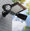 64LED Solar Flood Light Dual Head 360° Rotatable Outdoor Motion Sensor Wall Lamp