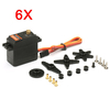 6X DS3218 Updated Servo 15KG Torque 180° Full Metal Gear Digital Servo