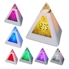 7 Colors Changing Pyramid Colorful clock Digital LED Alarm Clock Calendar Thermometer Time