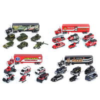 7 Pcs Alloy Diecast Truck Car Model Set Toy Vehicle for Kids Christmas Gift