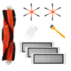 8pcs Vacuum Cleaner Parts for XiaomiRoborock Vacuum Cleaner S6 S55 Original Side Brushes*2 Filters*3 Main Brush*1 Clea