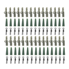 90pcs Carp Fishing Tackle Safety Lead Clip + Quick Change Swivels + Tail Rubbers Set