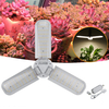 AC110-265V E27 40W 2835 Three-Leaf LED Grow Light Full Spectrum Hydroponic Lamp with Hanging Holder for Plant