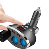 ACCNIC 3 in 1 Dual USB Car Charger C igarette L ighter Socket Splitter Plug 3 C igarette L ighter Car USB Voltage Monito