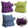 Adjustable Pearl Wool Back Wedge Pillow Reading Bedrest Rest Support Thwartwise Pain ReliefCushion