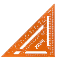 Aluminum Alloy Carpenter Precision Woodworking Triangle Measuring Ruler Rafter Square Measuring Layout Tool Multi-angle