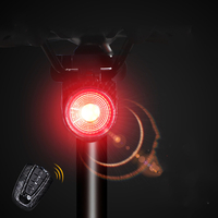 ANTUSI A8 108dB Burglar Alarm Tail Light 40LM Smart Light Sensor Brake Sensor Anti-thief Bike Taillight IP65 Waterproof