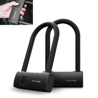 AreoX U8 Short Smart Fingerprint U-lock Anti-theft Bicycle Motorcycle Lock USB Fingerprint Lock 130x32.2x224.8mm From Xi