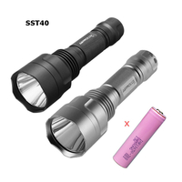 Astrolux® C8 SST40 2200LM 619m 7/4modes A6 Driver Tactical LED Flashlight + 1Pc 30Q 3000mAh Power 18650 Battery