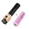 Astrolux S43S Copper 2100LM EDC Flashlight+Samsung 30Q 20A 18650 Power Battery Flat Top