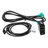 Audio AUX USB Switch Socket with AUX USB Cable for BMW E60 E90 X1 X3 X5 F12 F25
