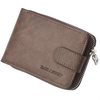 Baellerry Men Faux Leather Multi-Card Zipper Wallet
