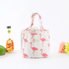 Bento Bag Thermal Insulated Lunch Box Tote Cooler Bag Bento Pouch Lunch Linen Cotton Aluminum Container