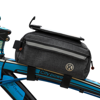 Bicycle Front Beam Storage Bag Mobile Phone Bag Large Capacity Mountain Bike Bag Multifunctional Tool Bag