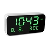 Big Screen LED Digital Multi-function Music Alarm Clock with Temperature Date And Week Desktop Digital Bedside Mirror Cl