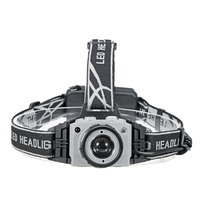 BIKIGHT 2404 650LM T6 Sensor Headlamp Headlight Zoomable USB Rechargeable Head Torch 18650