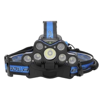BIKIGHT 2501-A 3600LM 7xT6 LED Headlamp USB 18650 Headlight Torch Rechargeable Lamp With SOS Help Whistle
