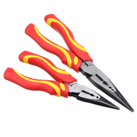 BIKIGHT 6/8 Inch Multi-function Needles Long Nose Plier Wire Clipper Linesman Plier Cutter Hand Tool Kit For Machinery I