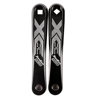 BIKIGHT Aluminum Alloy 170mm Aluminum Cycling MTB Mountain Road Bike Crank Bicycle Square /Rhombus Hole Crankset Cycling