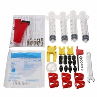 BIKIGHT Bicycle Hydraulic Disc Brake Kit Tool for AVID Formula DODE JUICY HAYES ELIXIR with 4pcs Syringes