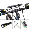 Black Bike Flashlight Holder Handle Extender Mount Bicycle Bracket Accessories