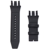Black Replacement Soft Silicone Rubber Watch Band Strap Kit