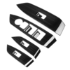 Black Titanium Inner Window Switch Panel Cover Trim For Mazda CX-5 CX5 2017-2018