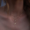 Bohemian Moon Multi-layer Pendant Necklace
