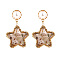 Bohemian Shell Star Earring