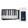 BR-A-88 Keys Rechargeable Keyboard Roll Up Piano With Microphone Speaker for Beginner