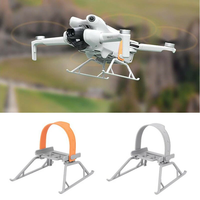 BRDRC Extended Heighten Landing Gear Skid Support with Propeller Stabilizer Blade Holder Fixator Props Strap Protector f